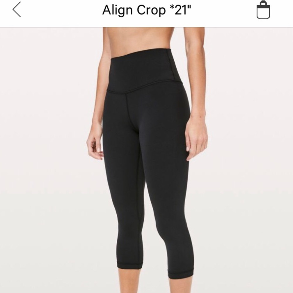 Lululemon Align crops - size 2 black